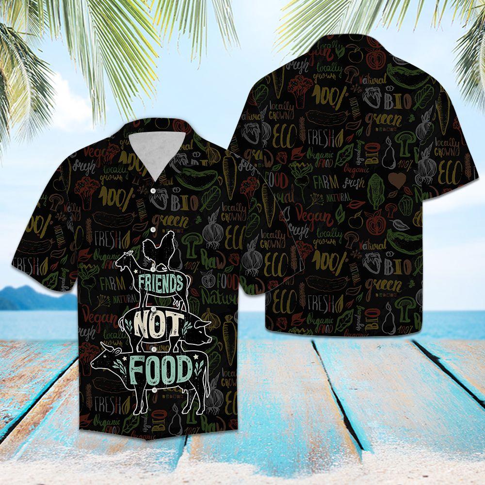 Friends Not Food Vegan Hawaii Shirt For Hawaii Aloha Ha49317