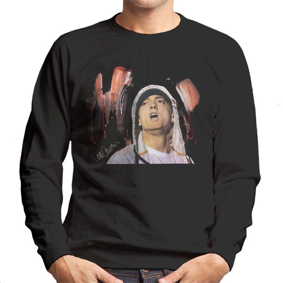 Sidney Maurer Original Portrait Of Eminem Men’s Sweatshirt