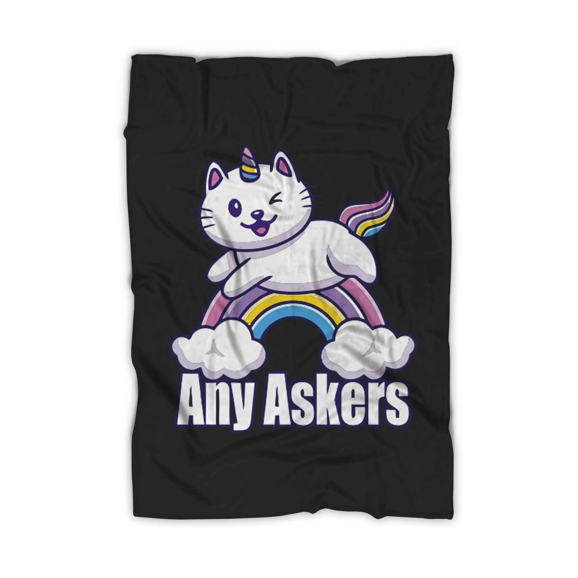 Any Askers Meauw Kitten Unicorn Pretend Blanket