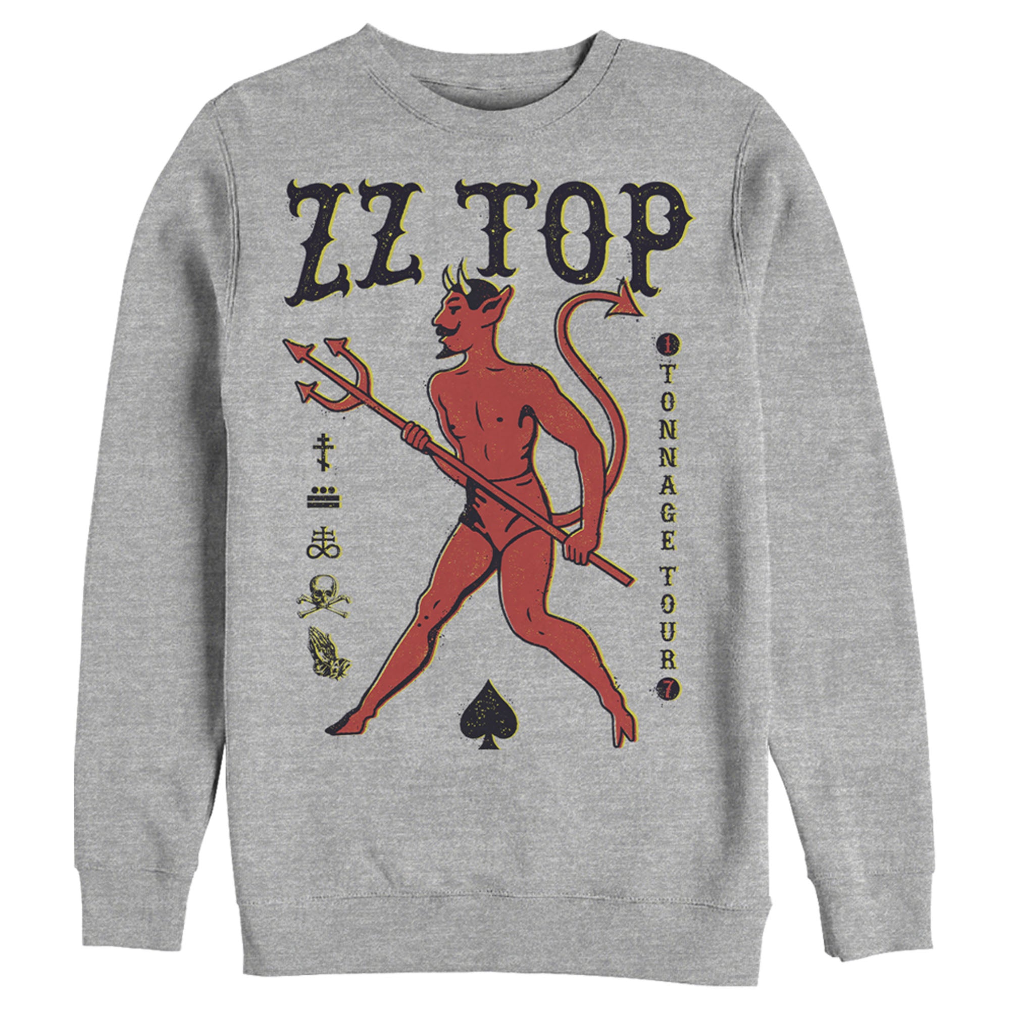 Zz Top Men’S Devil Spades  Sweatshirt