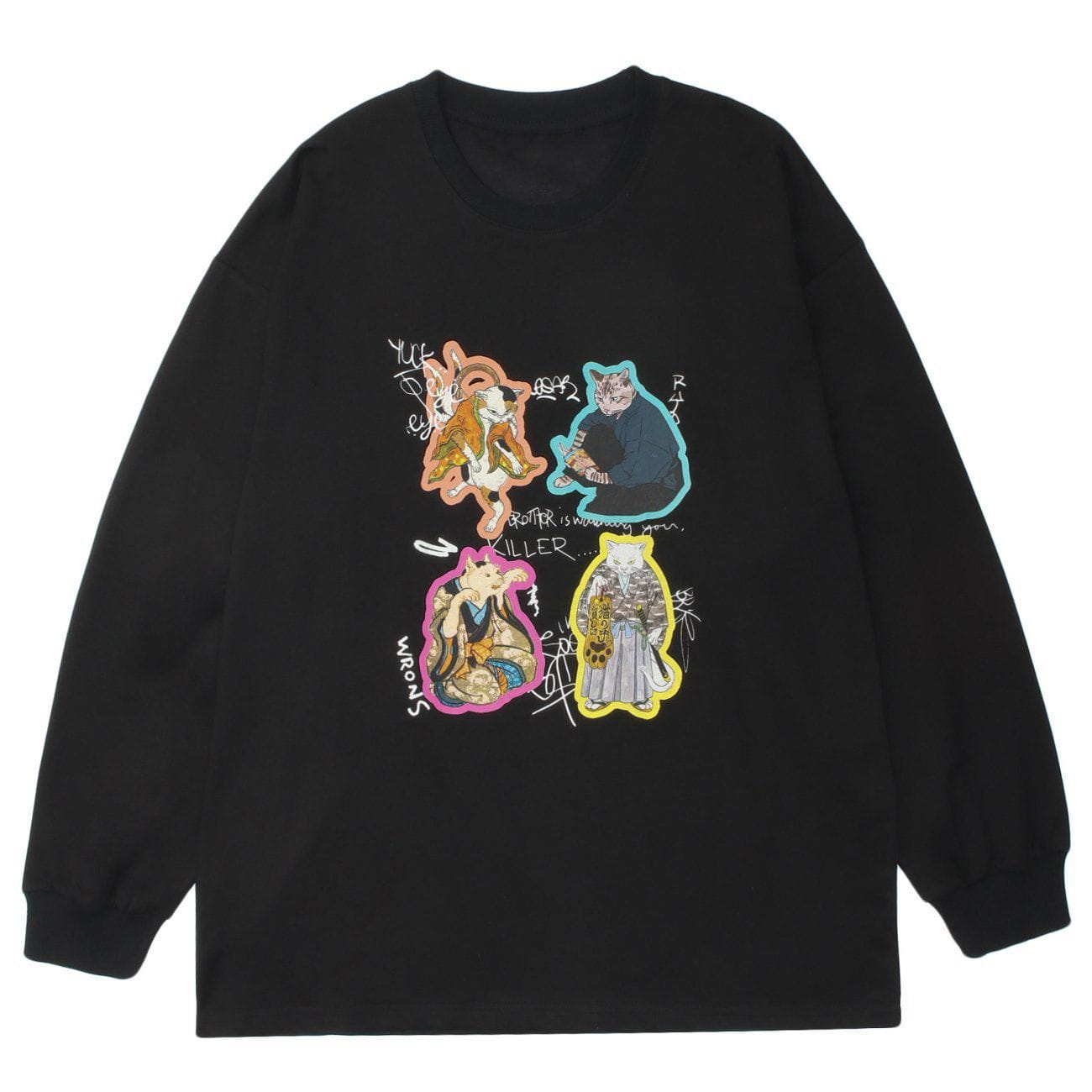 Talishko™ – Japanese Style Samurai Cats Graphic Sweatshirt