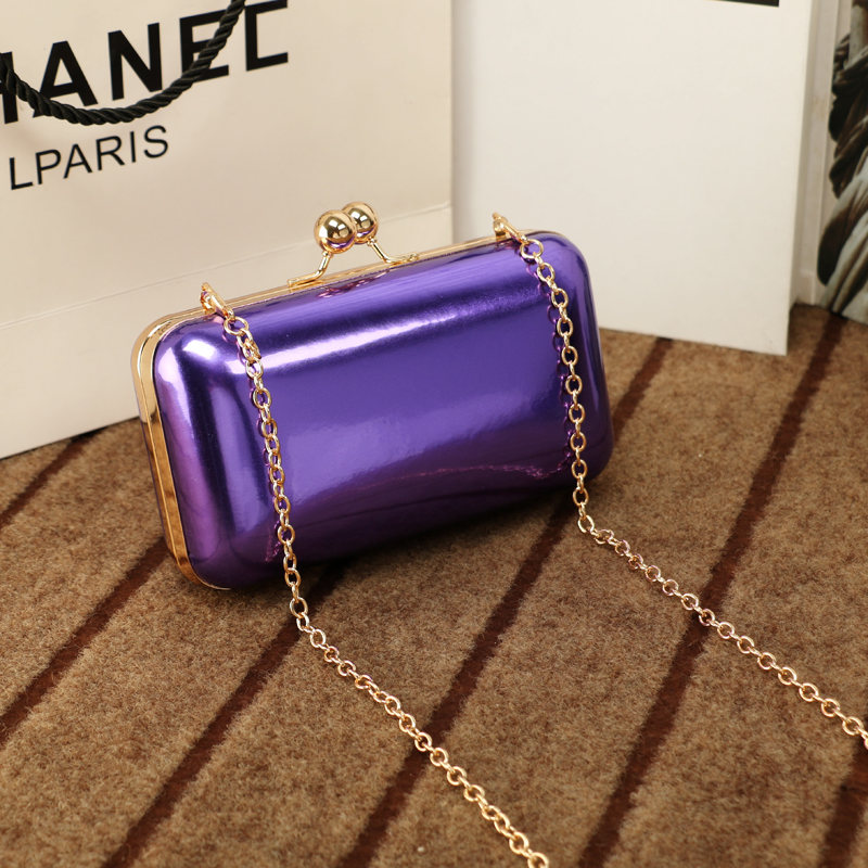 LYKANEFU Candy Color Box Women Evening Bags Frame Ladies Day Clutches Chain Shoulder Hand Bags For Party Wedding Purse Big/Small alx