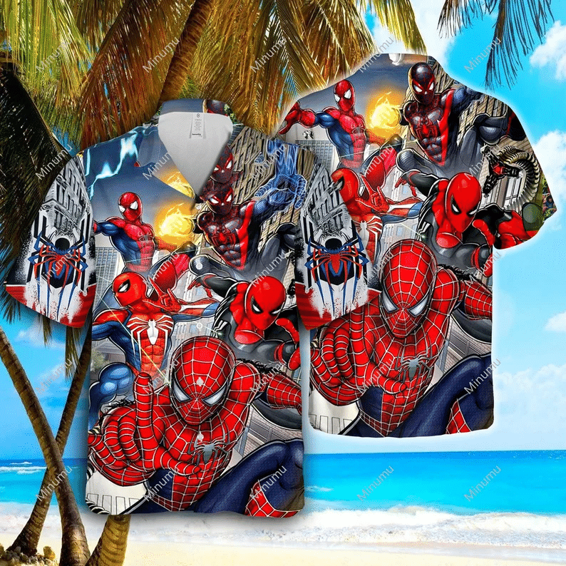 Spider Man Manga All Over Print Hawaii Shirt Ha29939