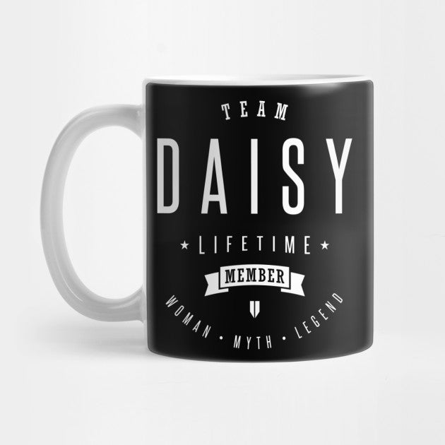 Team Daisy Gift For Daisy Lovers Black Mug