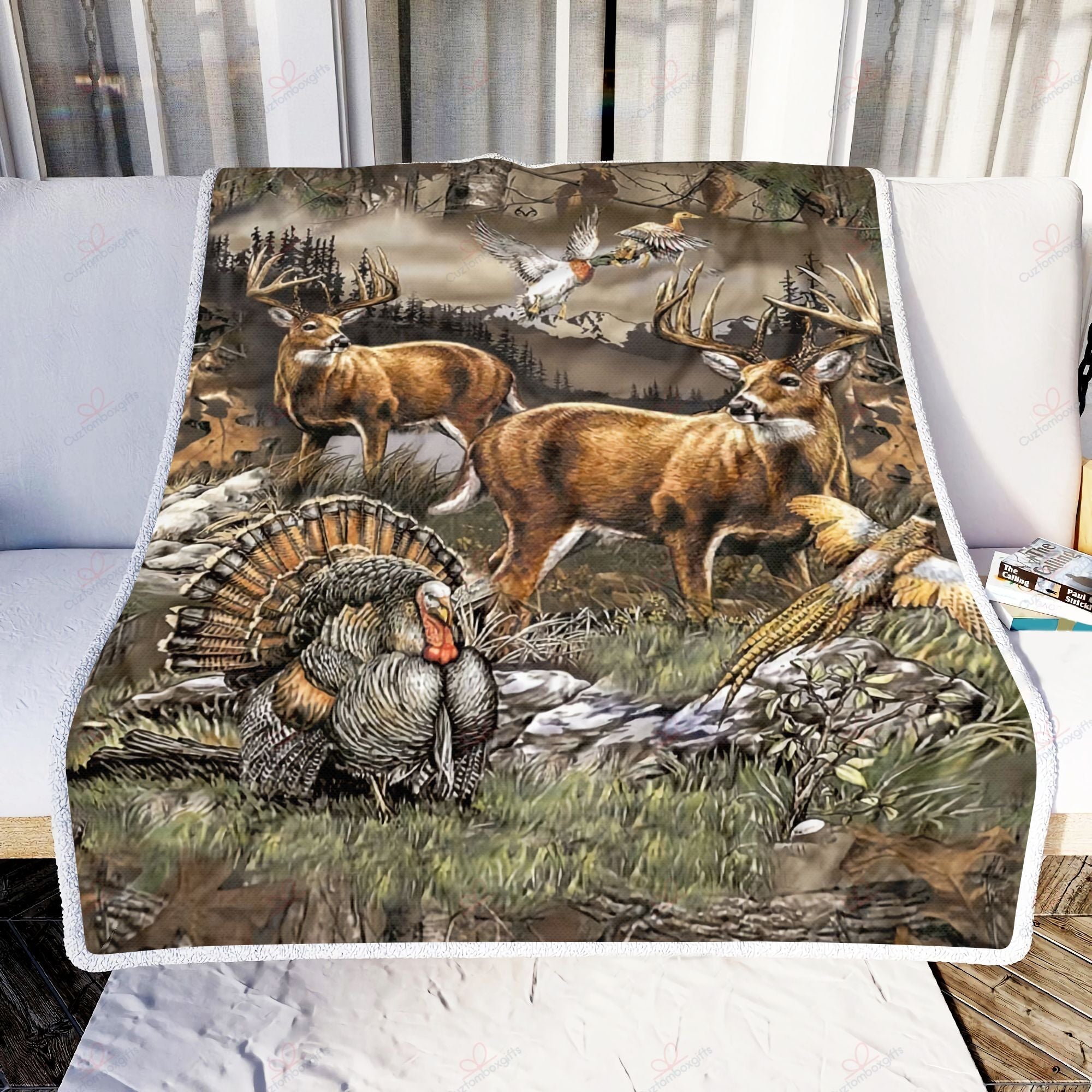 Animal Hunting NT1109007LB Fleece Blanket