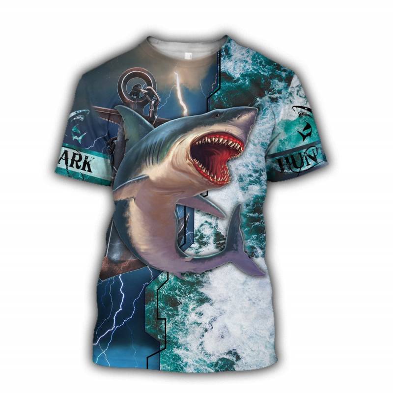 Shark Hunting Fishing 3D Full Over Print HT2556