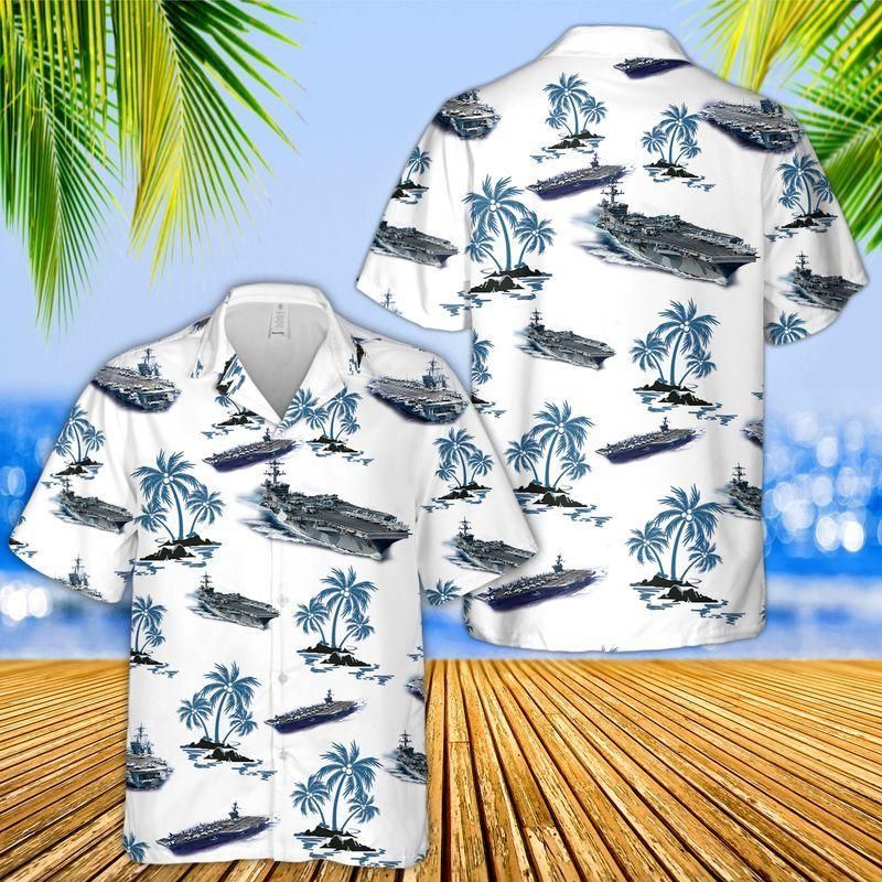 Uss Carl Vinson Aloha Hawaiian Shirt Colorful Short Sleeve Summer Beach Casual Shirt For Men And Women