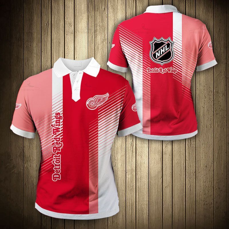 Detroit Red Wings Polo Shirt Cool Design Summer