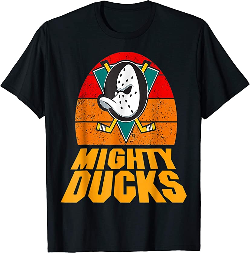 Vintage Ducks Art Mighty Love Animal Retro Love Hockey T-Shirt