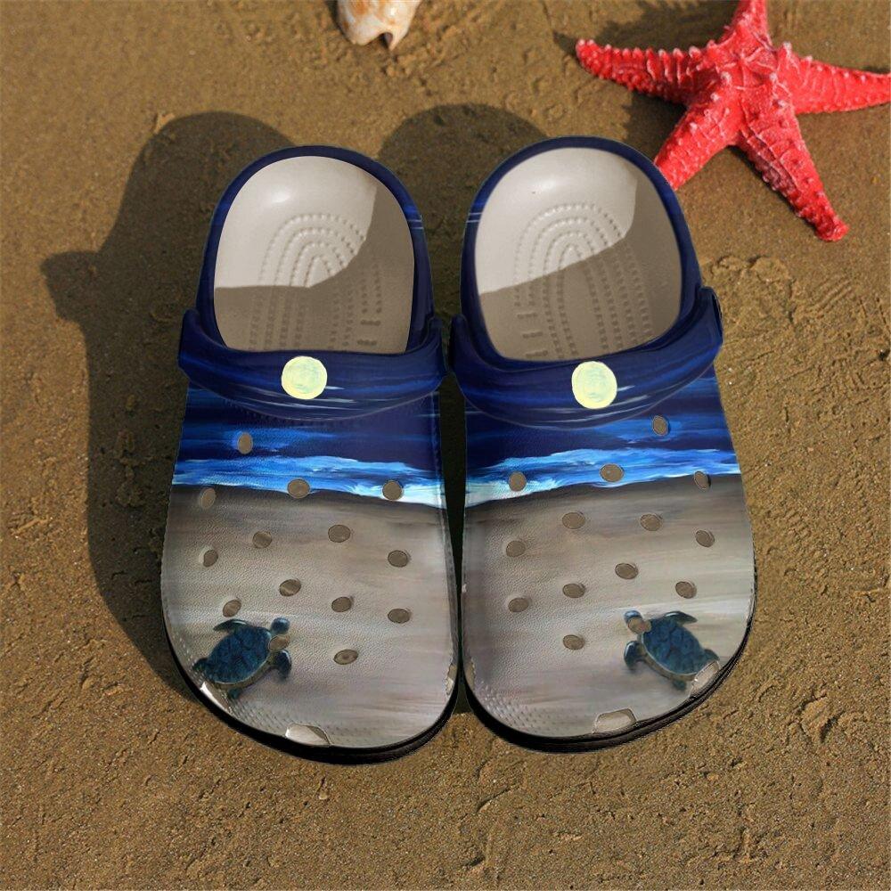 Sea Turtle Personalized Clog, Custom Name, Text, Color, Number Fashion Style For Women, Men, Kid, Print 3D Heading Home