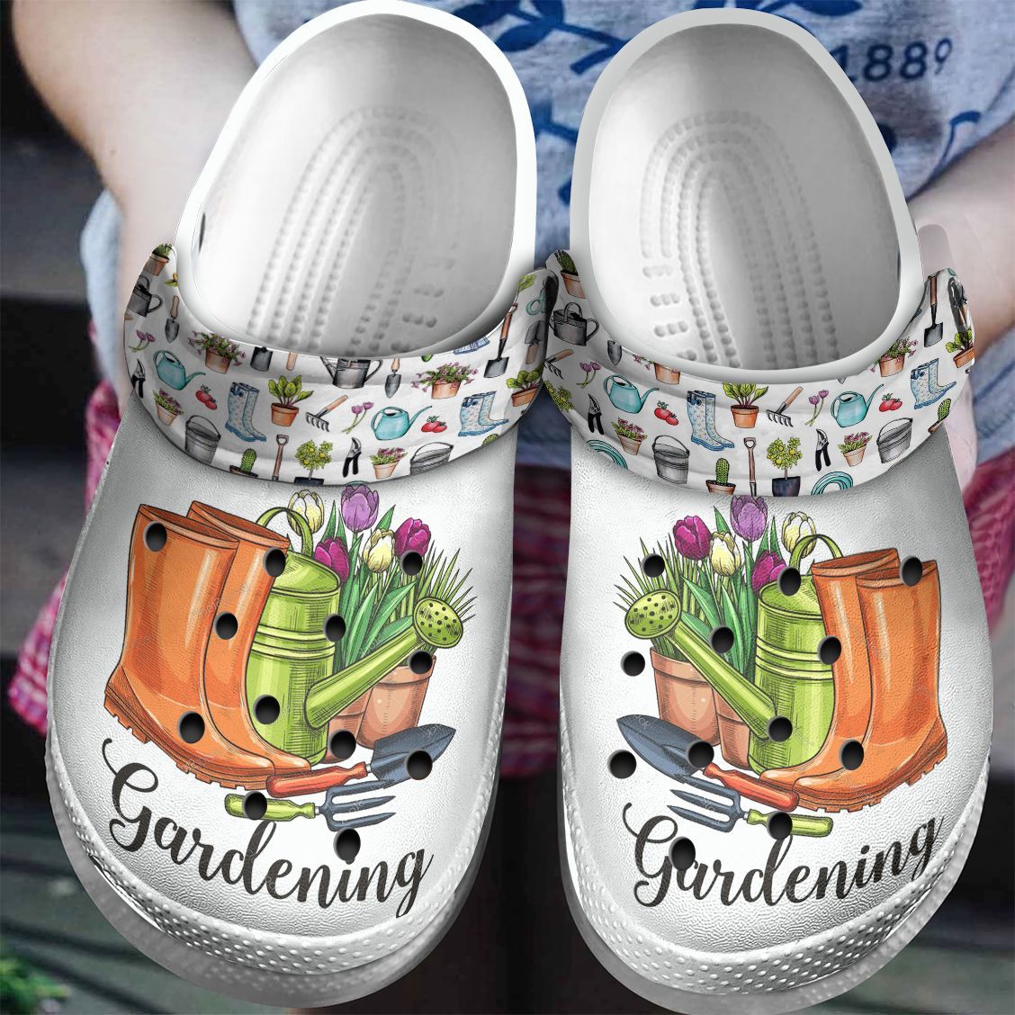 Garden Personalized Clog, Custom Name, Text, Color, Number Fashion Style For Women, Men, Kid, Print 3D Gardening Items