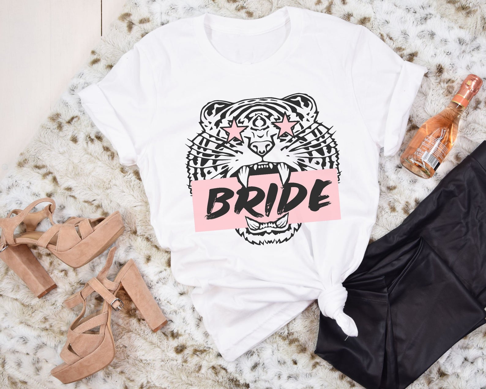 Bachelorette Party Shirts, Last Rumble In The Jungle Bach T-Shirts, Bride And Babes Tees, Exotic Tiger Cute Bach Party Tshirts, Bridal T-Shirt