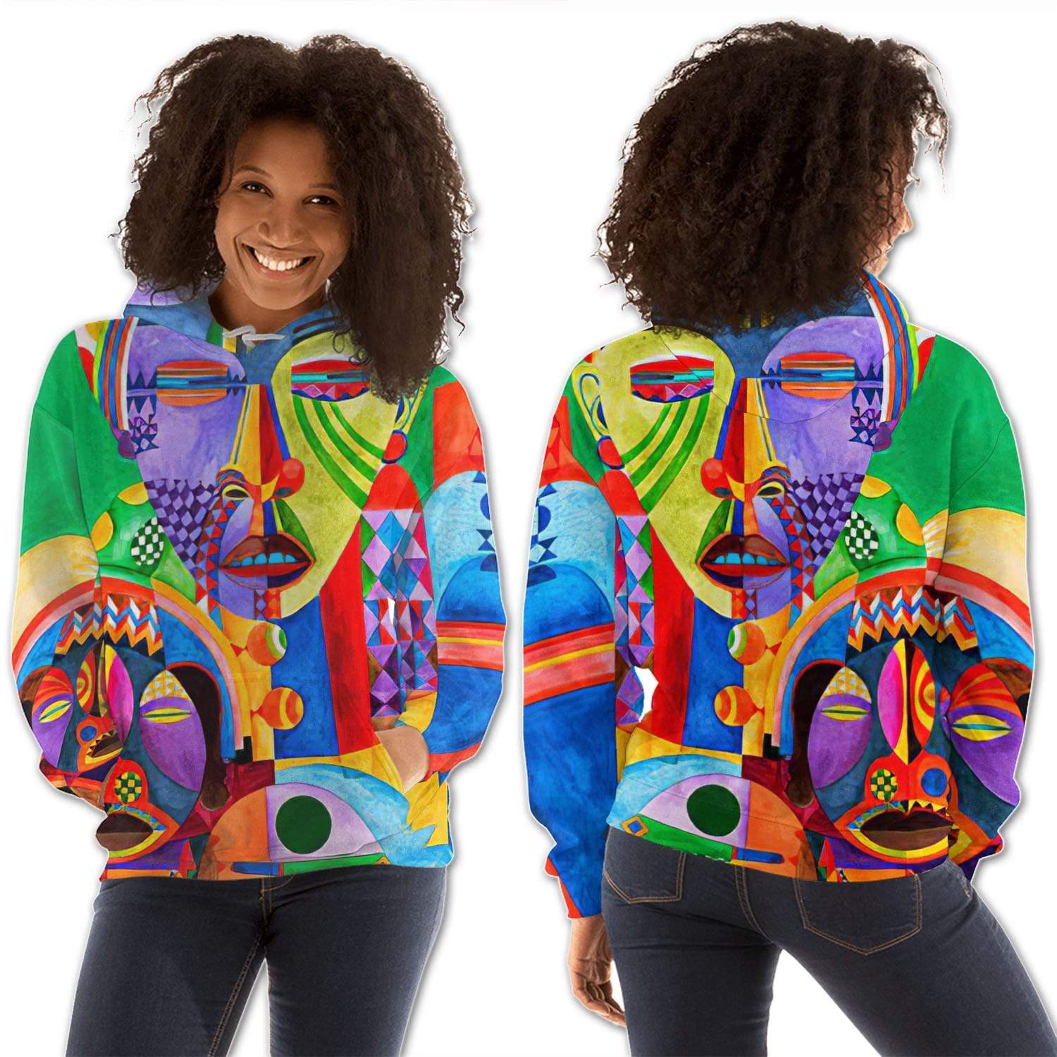 African American Hoodies Cute African American Girl Pretty African Inspired Melanin Afro Woman African American Apparel