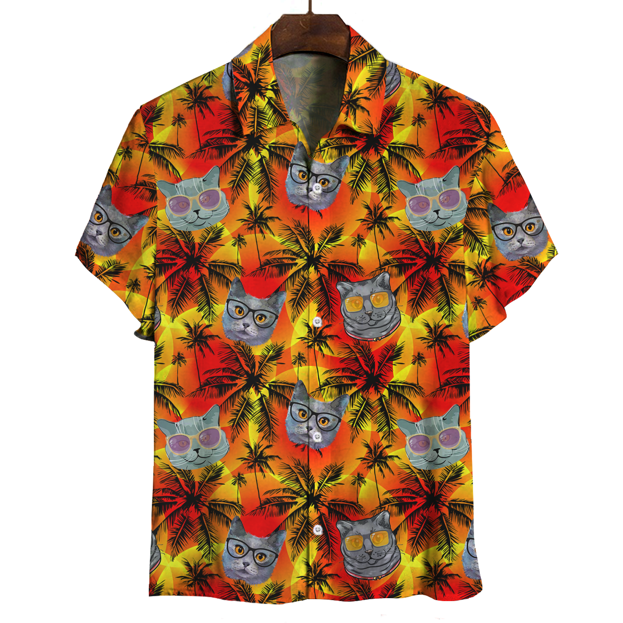 Aloha Hawaii Chartreux Cat Shirt Ha77946