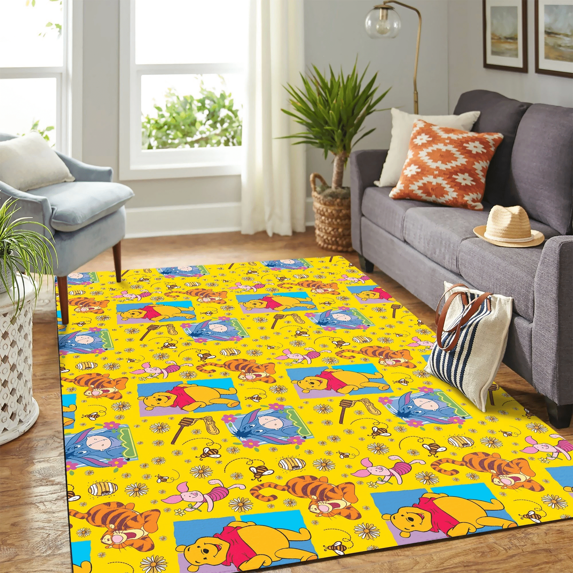 Pattern Winnie The Pooh Carpet Floor Area Rug Chrismas Gift