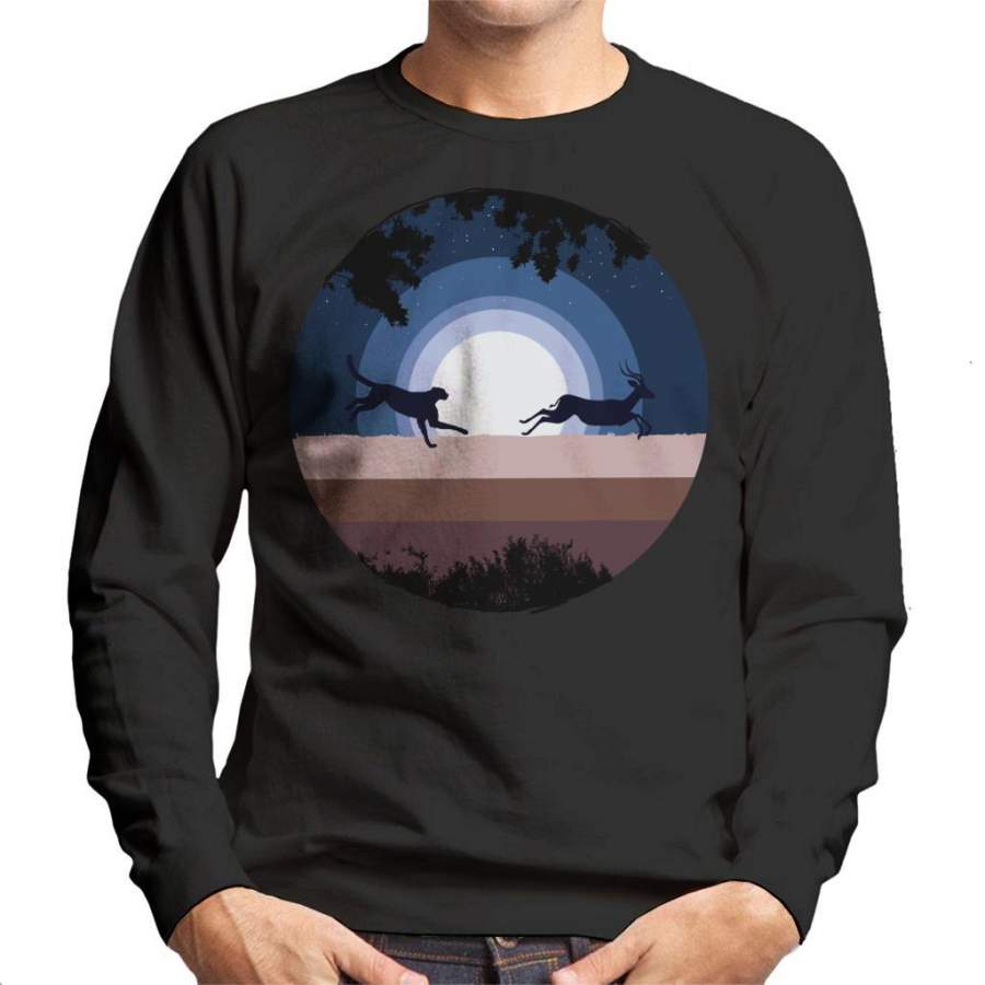 Leopard Chase Run Men’s Sweatshirt