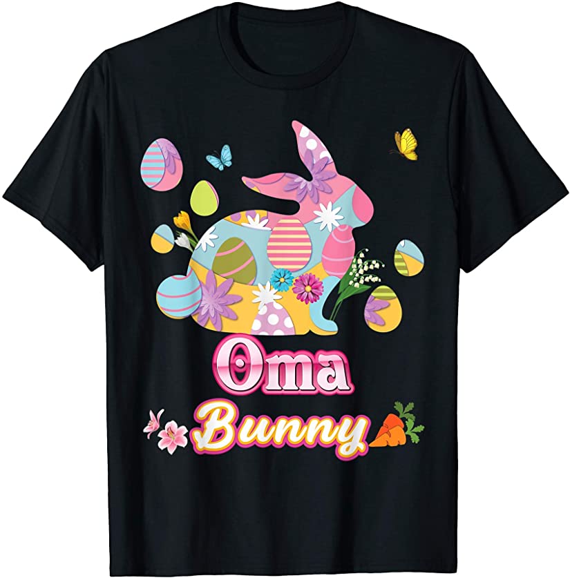 Oma Bunny Cute Easter Eggs Family Matching Egg Hunt Day Love T-Shirt