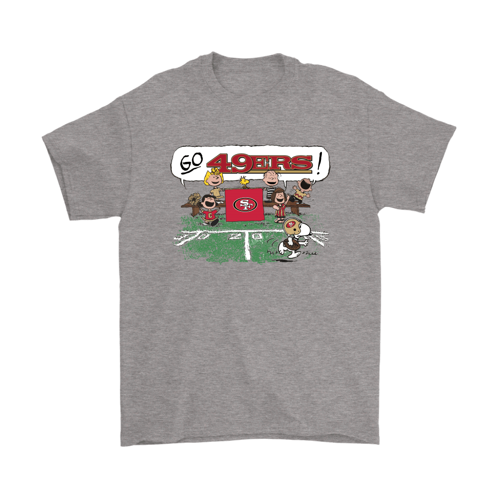 Cover your body with amazing The Peanuts Cheering Go Snoopy San Francisco 49ers Shirts