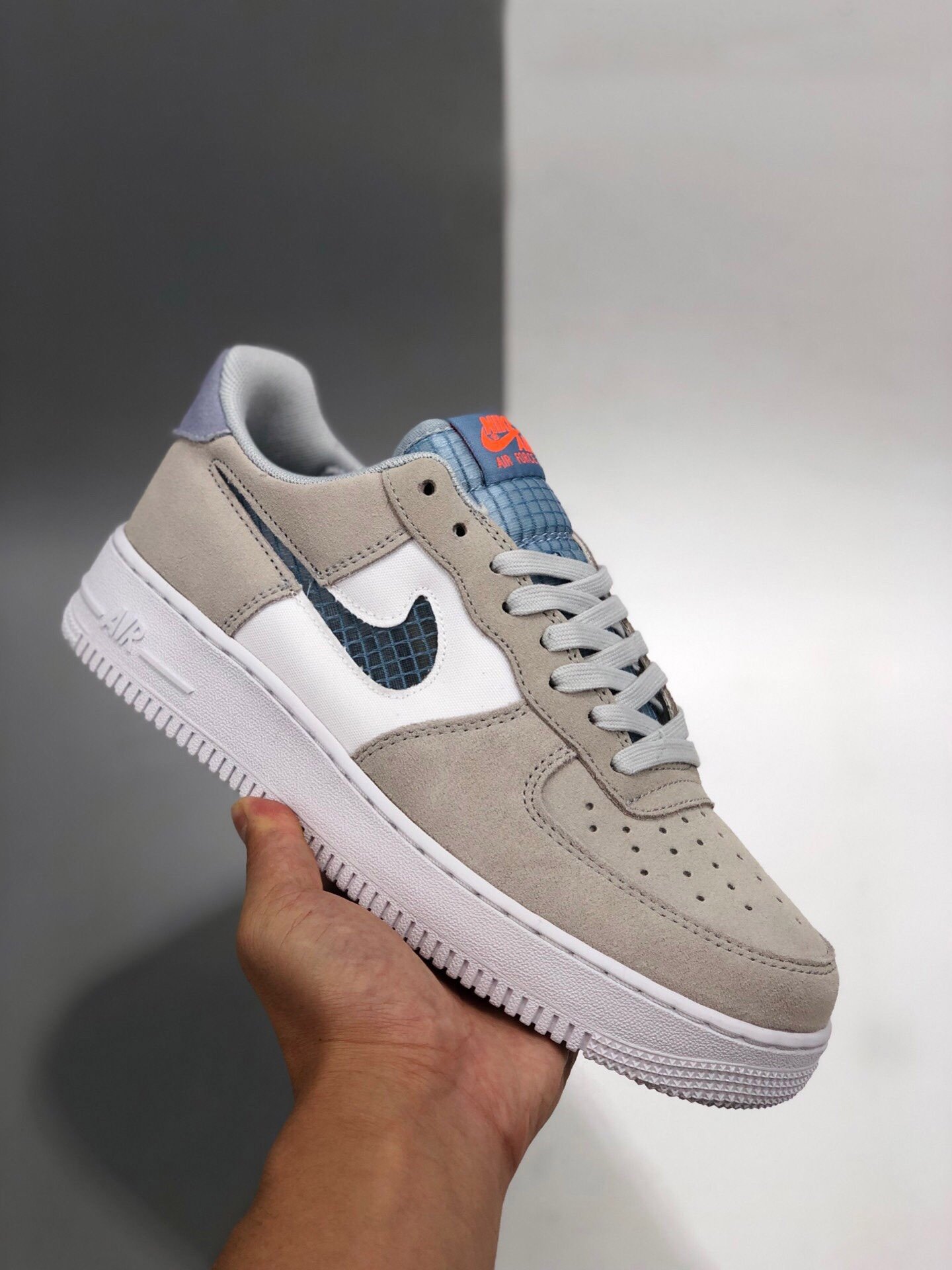 Nike Air Force 1 Low Pure PlatinumIndigo Fog-White-Hyper Crimson 5340266