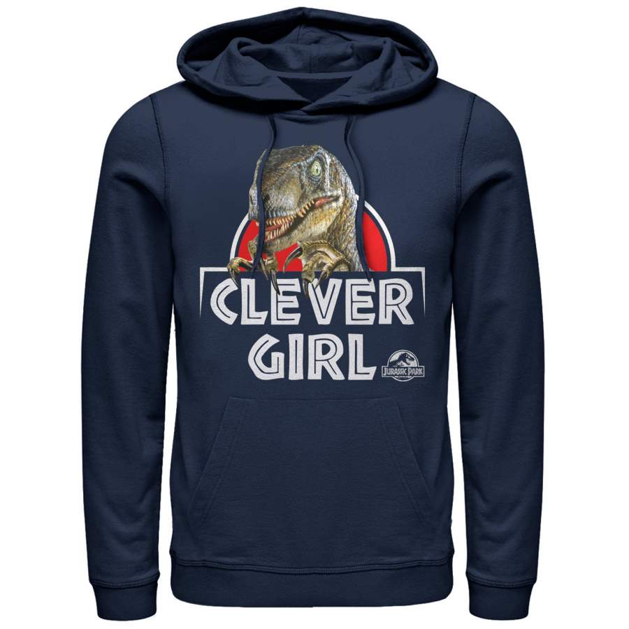 Jurassic Park Men’s Clever Girl Raptor Lightweight Hoodie