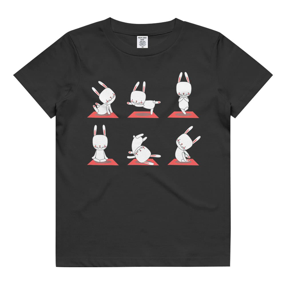 Bunny Yoga Funny Rabbits In Yoga Poses Easter Essential Kids T Shirt