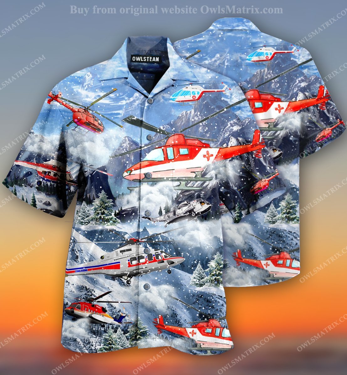 Helicopter Rescues Our Life Limited Edition – Hawaiian Shirt