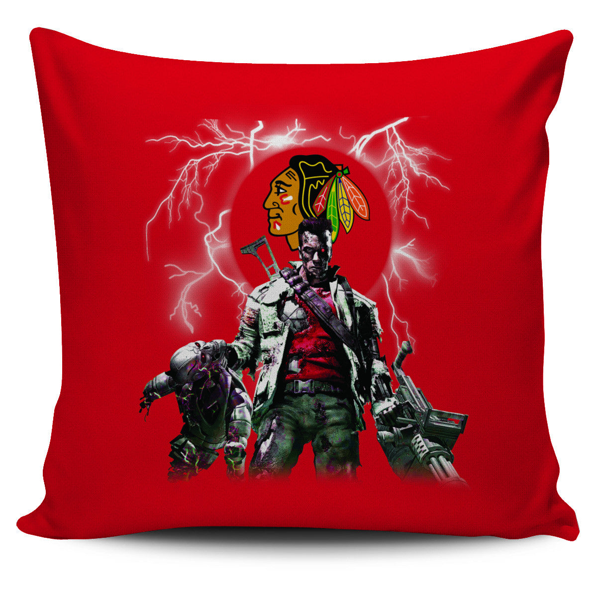 Guns Chicago Blackhawks Pillow Covers