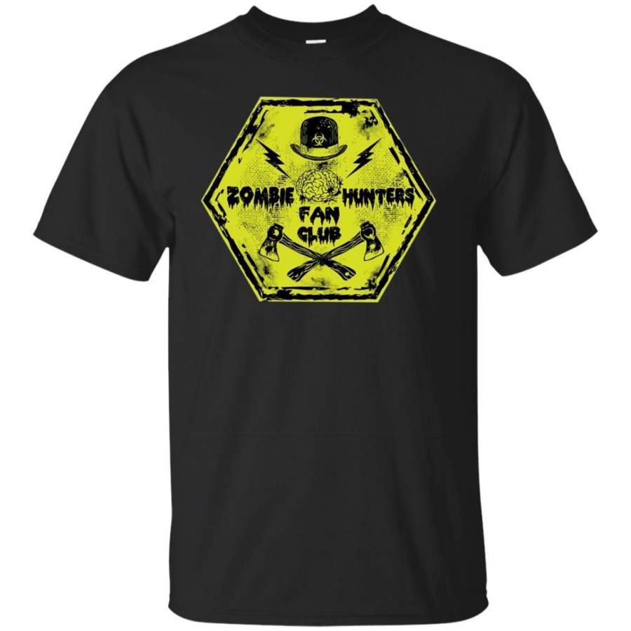 AGR Creepy Zombie Hunter Gaming Damaged Road Sign T-shirt