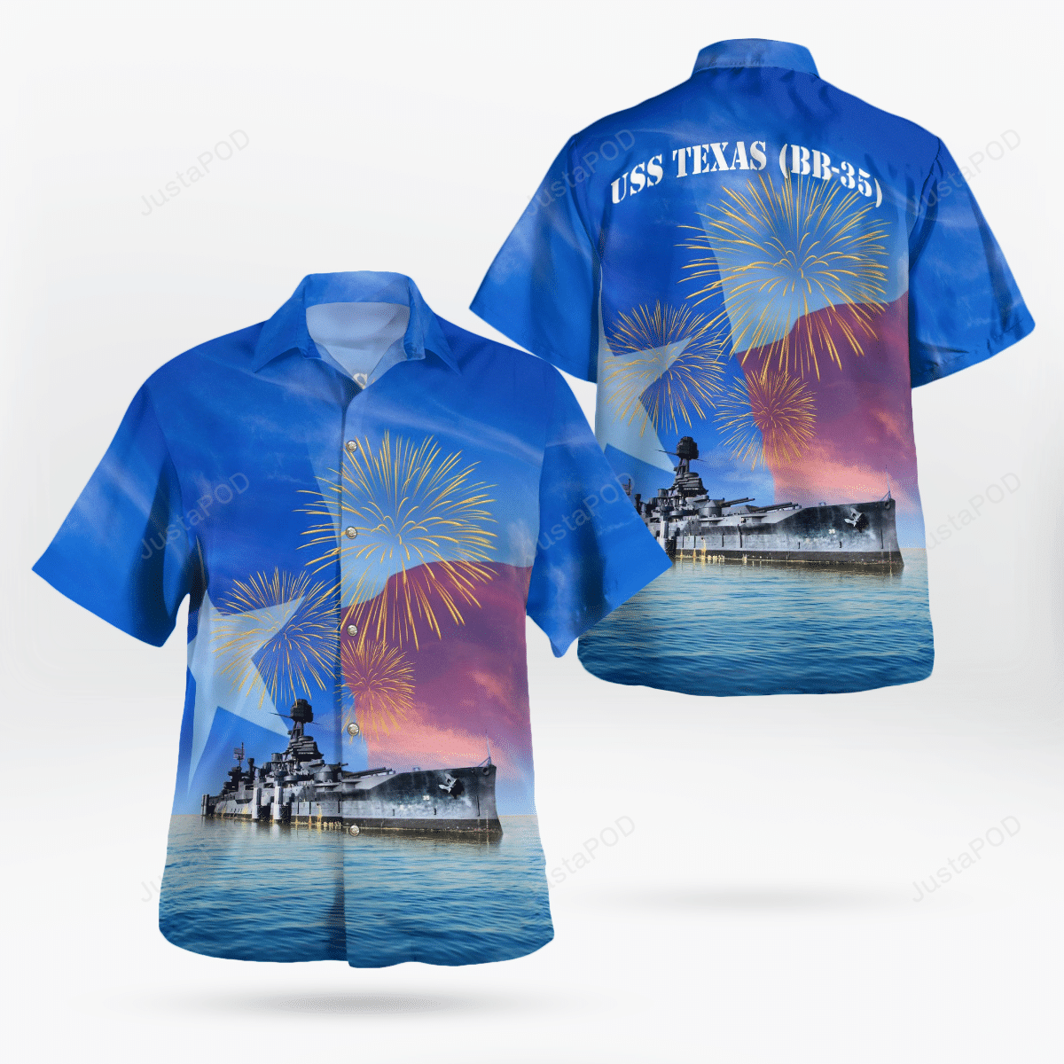 Us Navy Uss Texas Of July Hawaii Gift Hawaii Shirt For Dad Ha25305