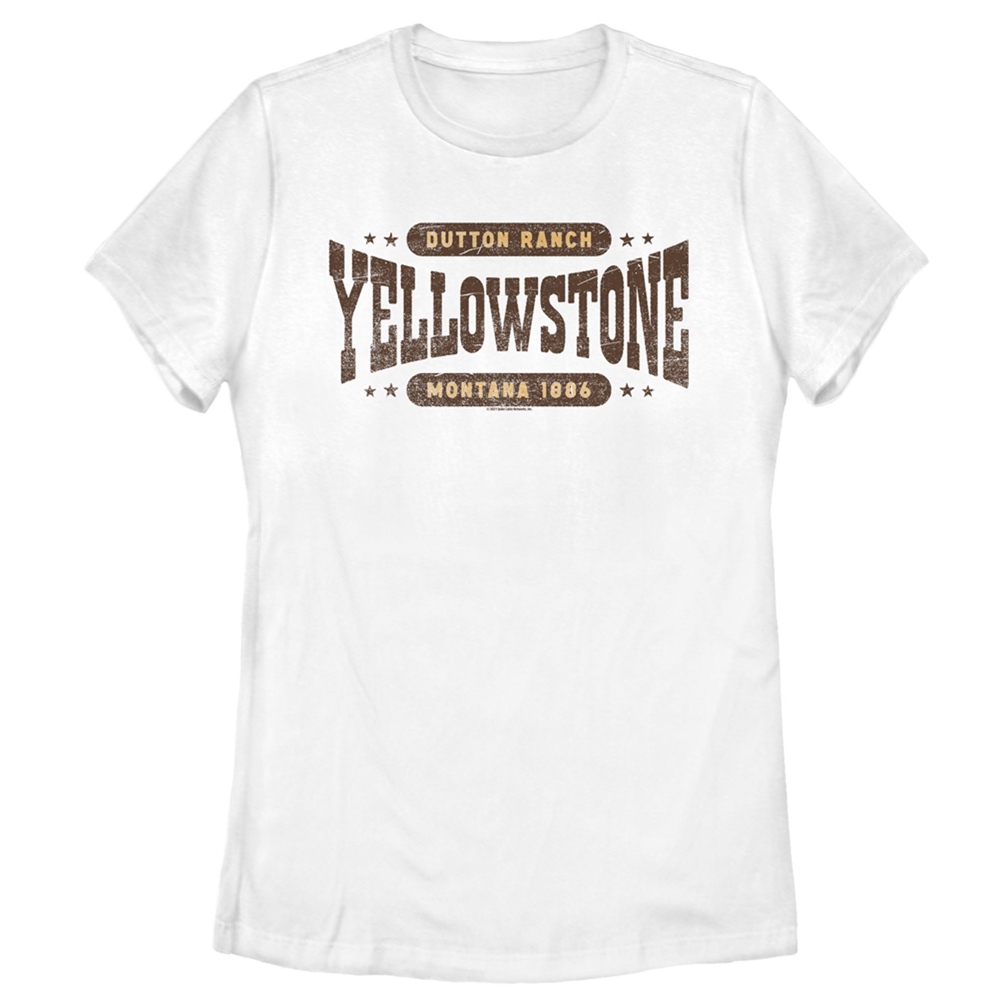 Women’S Yellowstone Dutton Ranch Montana Est. 1886 Logo T-Shirt