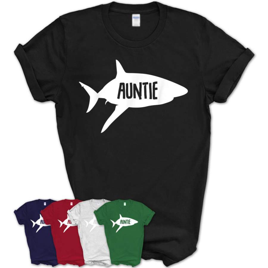 Auntie Shark Doo Doo Shirt Halloween Christmas Aunt Gift T-Shirt – Teezou Store