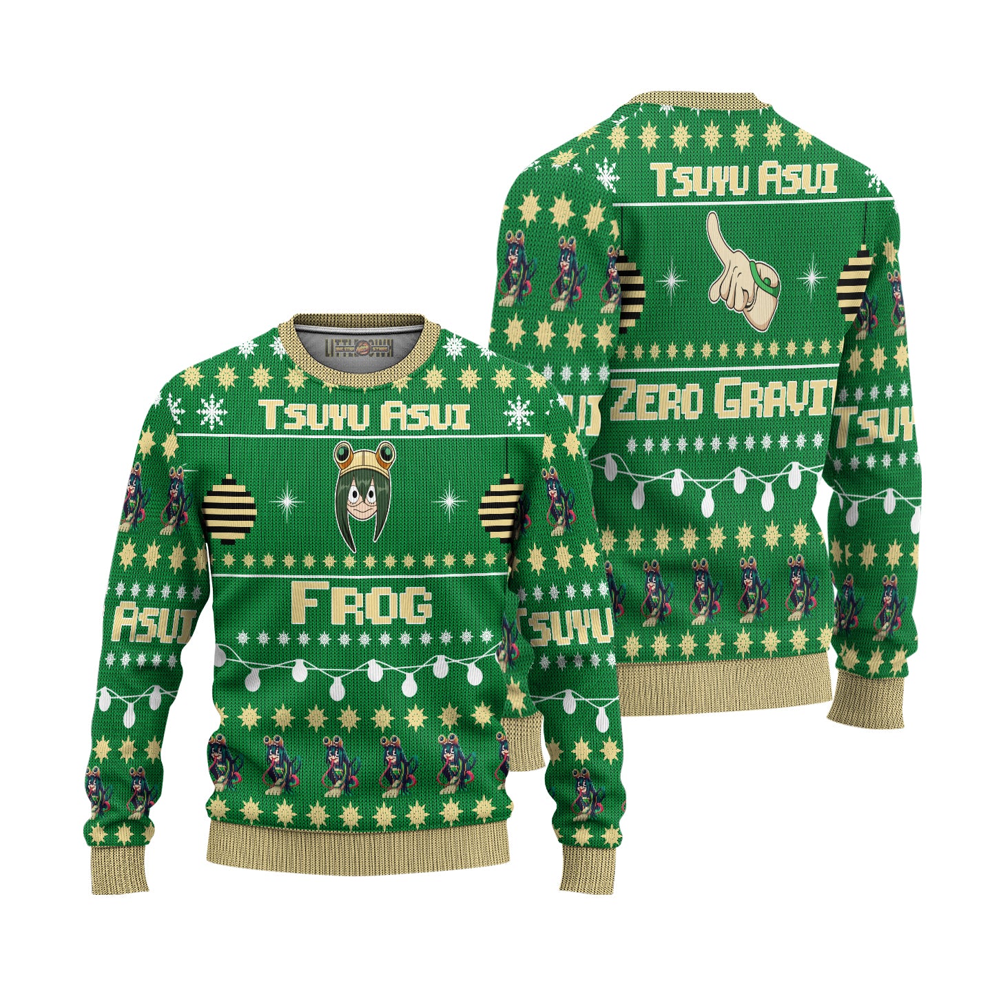 Tsuyu Asui Anime Ugly Christmas Sweater Custom My Hero Academia Xmas Gift