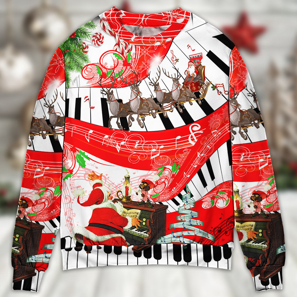 Christmas Love Music Happy Life Ugly Christmas Sweater