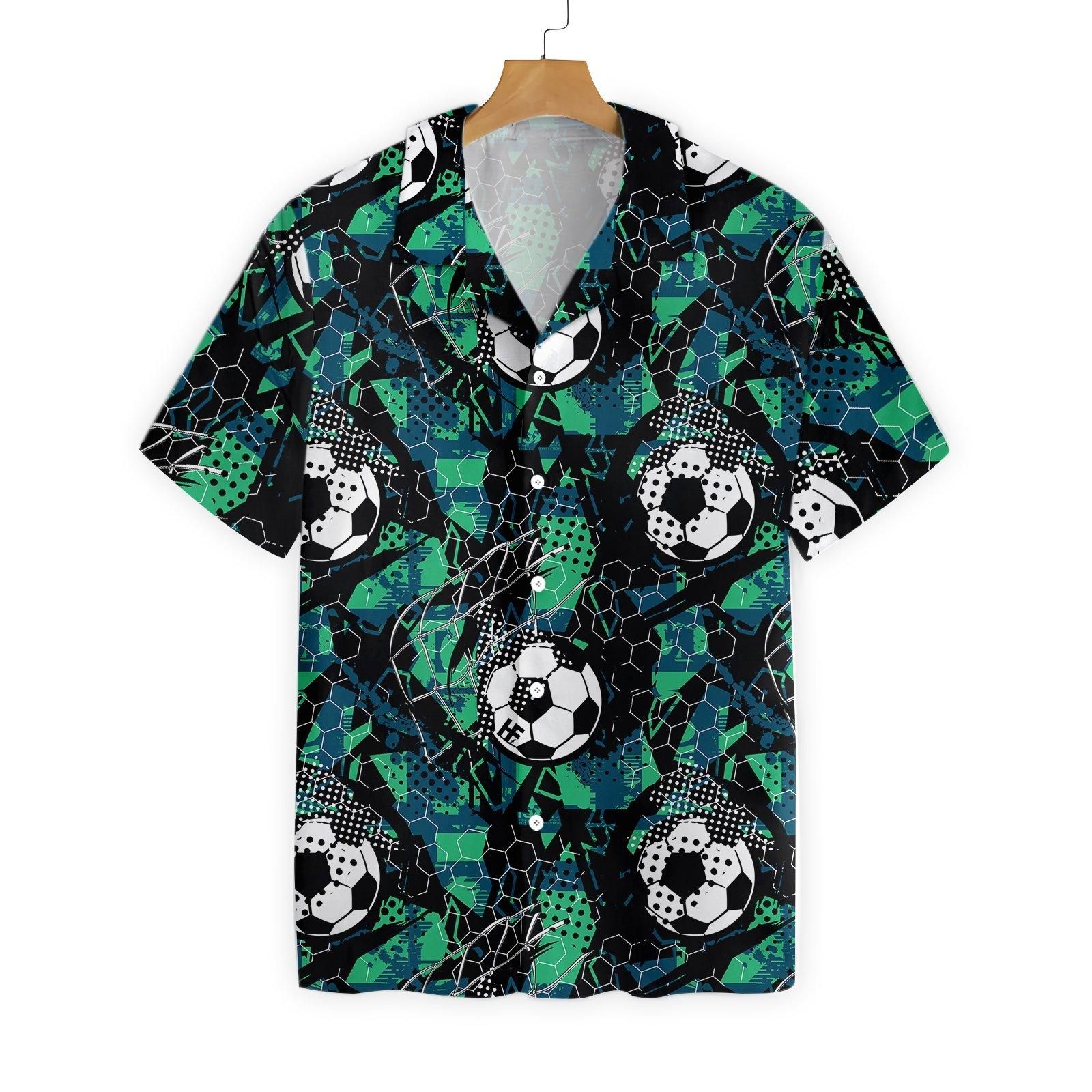 Soccer Grunge Urban Pattern 1902 Hawaii Shirt Ha53228