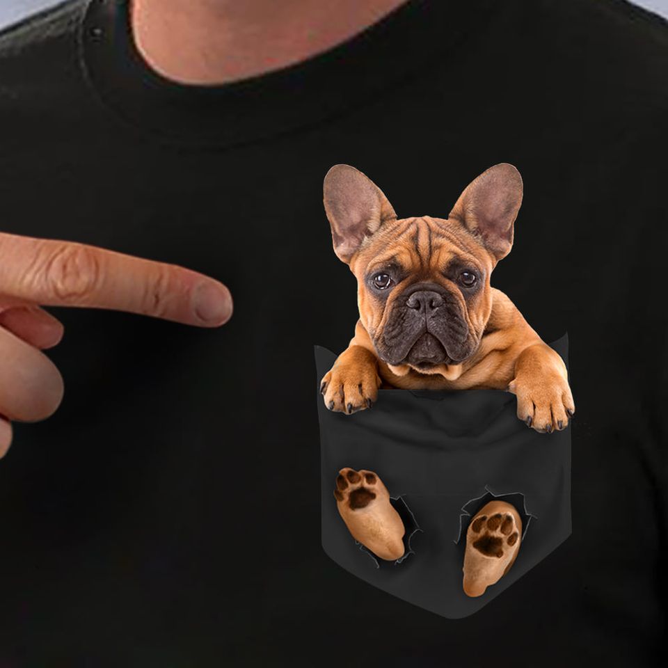 Frenchie In A Pocket Dog Lovers Gift Standard/Premium T-Shirt