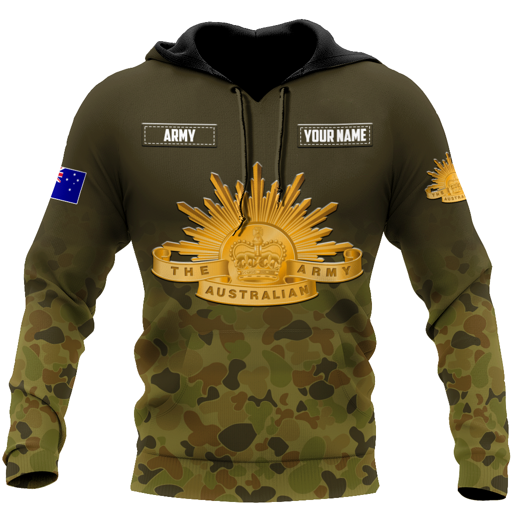 Personalized The Australian Army 3D Printed Unisex Shirts TN