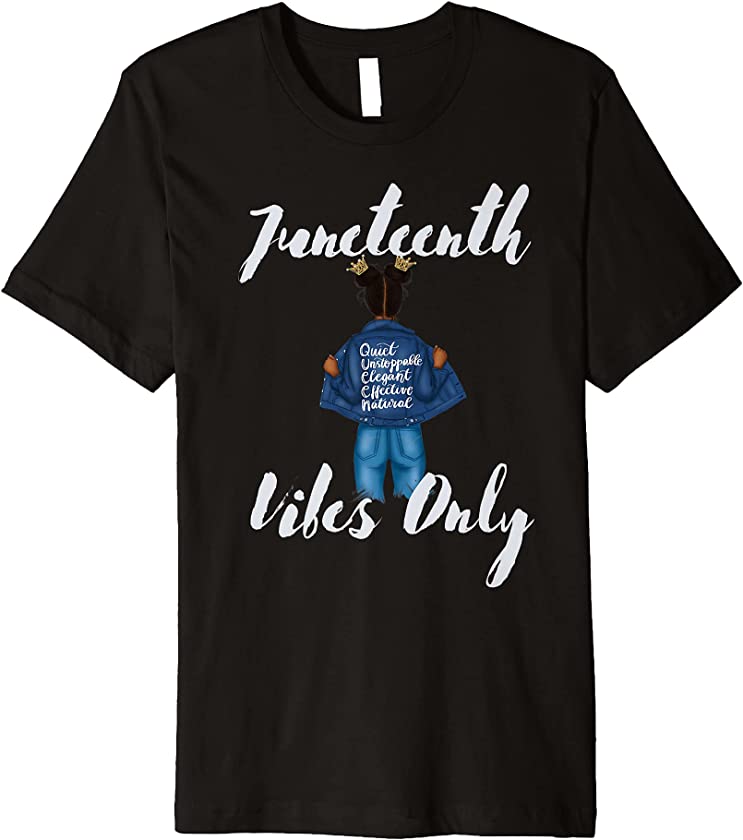 Women Kids Girls Melanin Juneteenth Vibes Premium T-Shirt