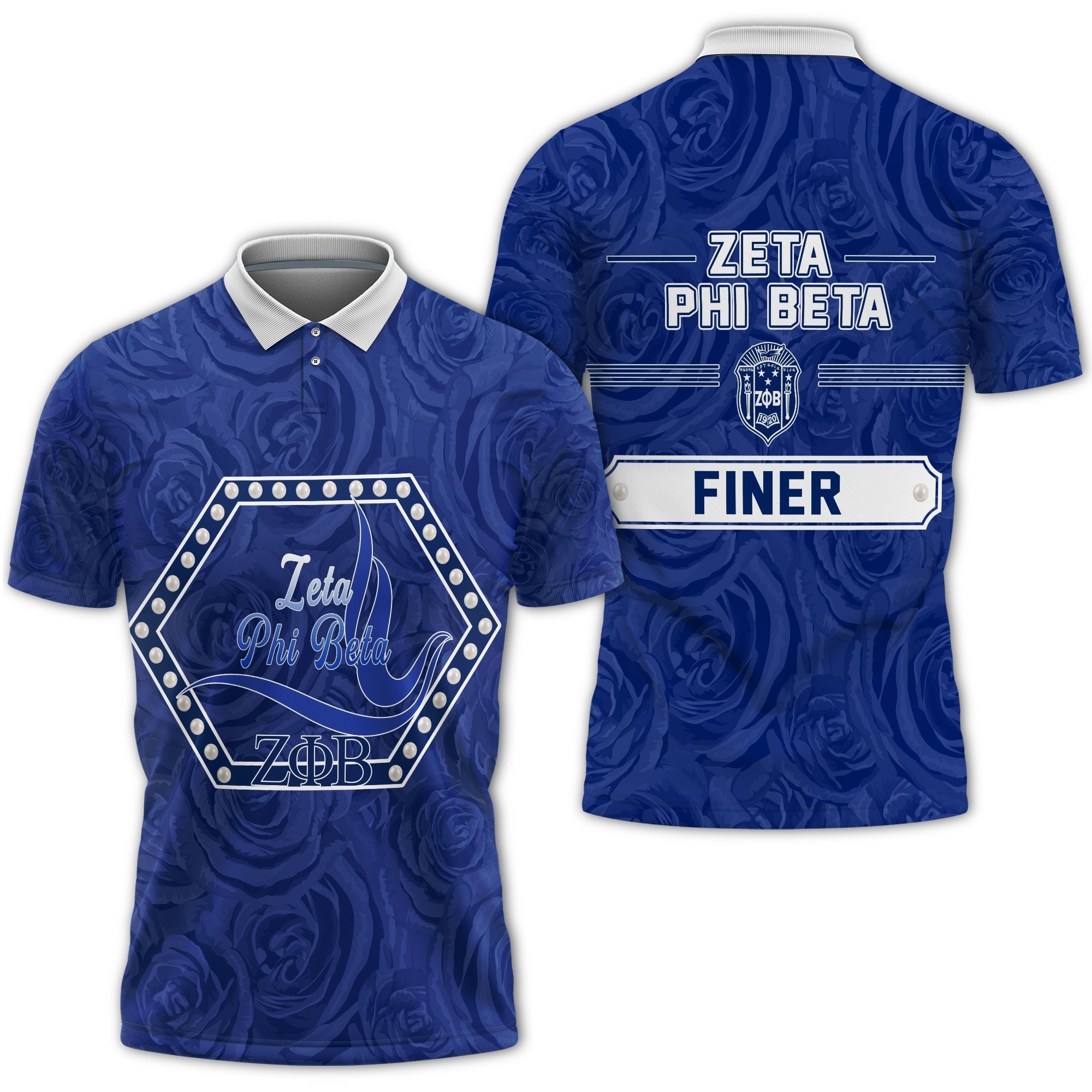 Sorority Polo – Zeta Phi Beta Rose Peals Polo Shirt