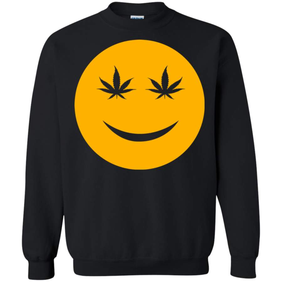 AGR Imoji Smiley Face in Cannabis day Sweatshirt