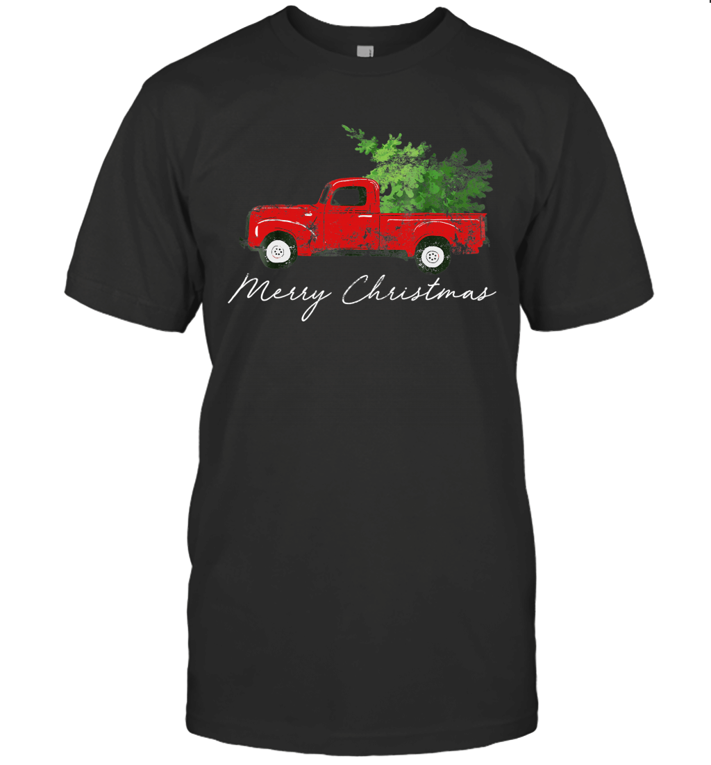 Vintage Wagon Christmas Shirt Tree On Car Xmas Cacation