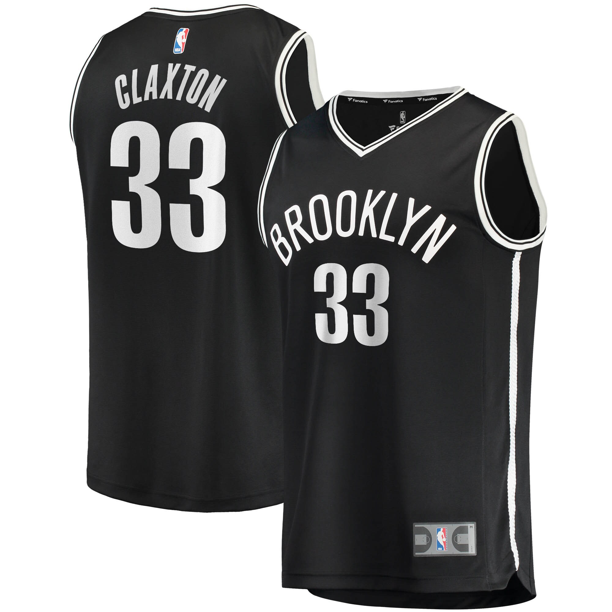 Nicolas Claxton Brooklyn Nets Fast Break Jersey – Icon Edition – Black