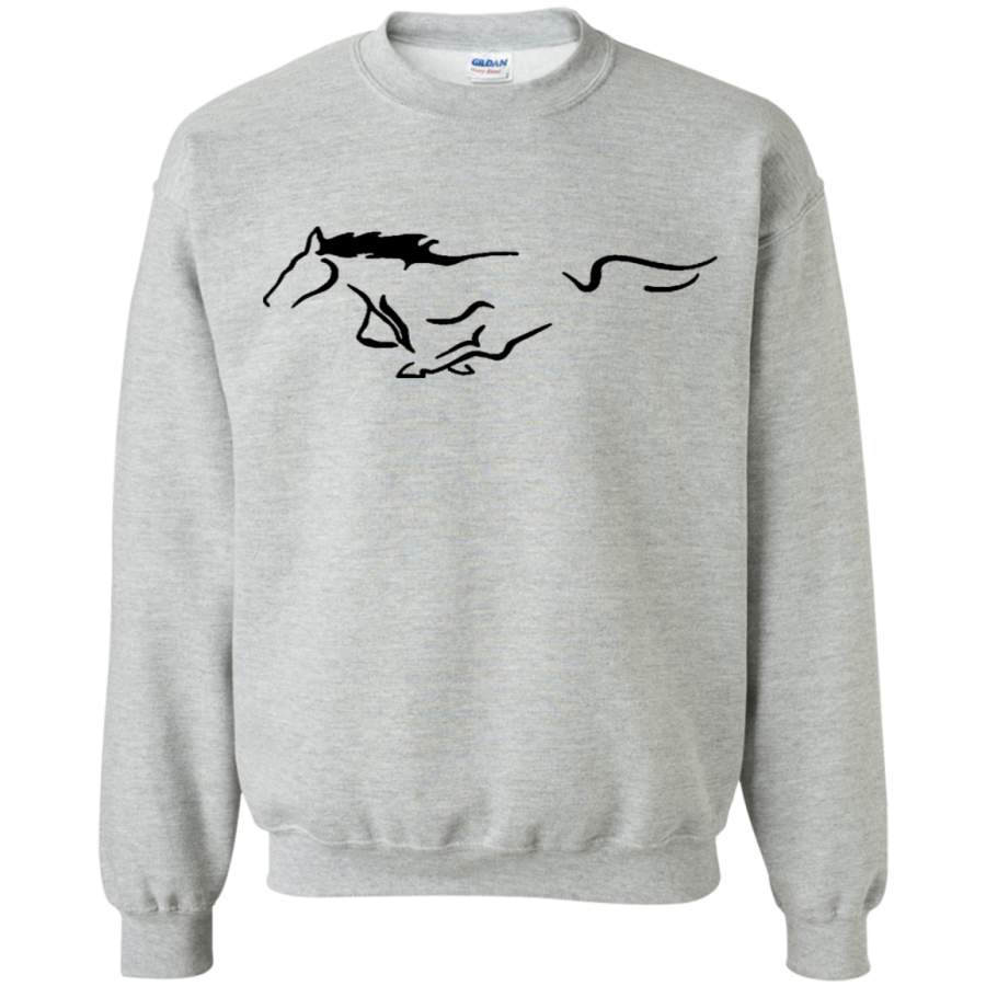 AGR Mustang Horse Crewneck Pullover Sweatshirt