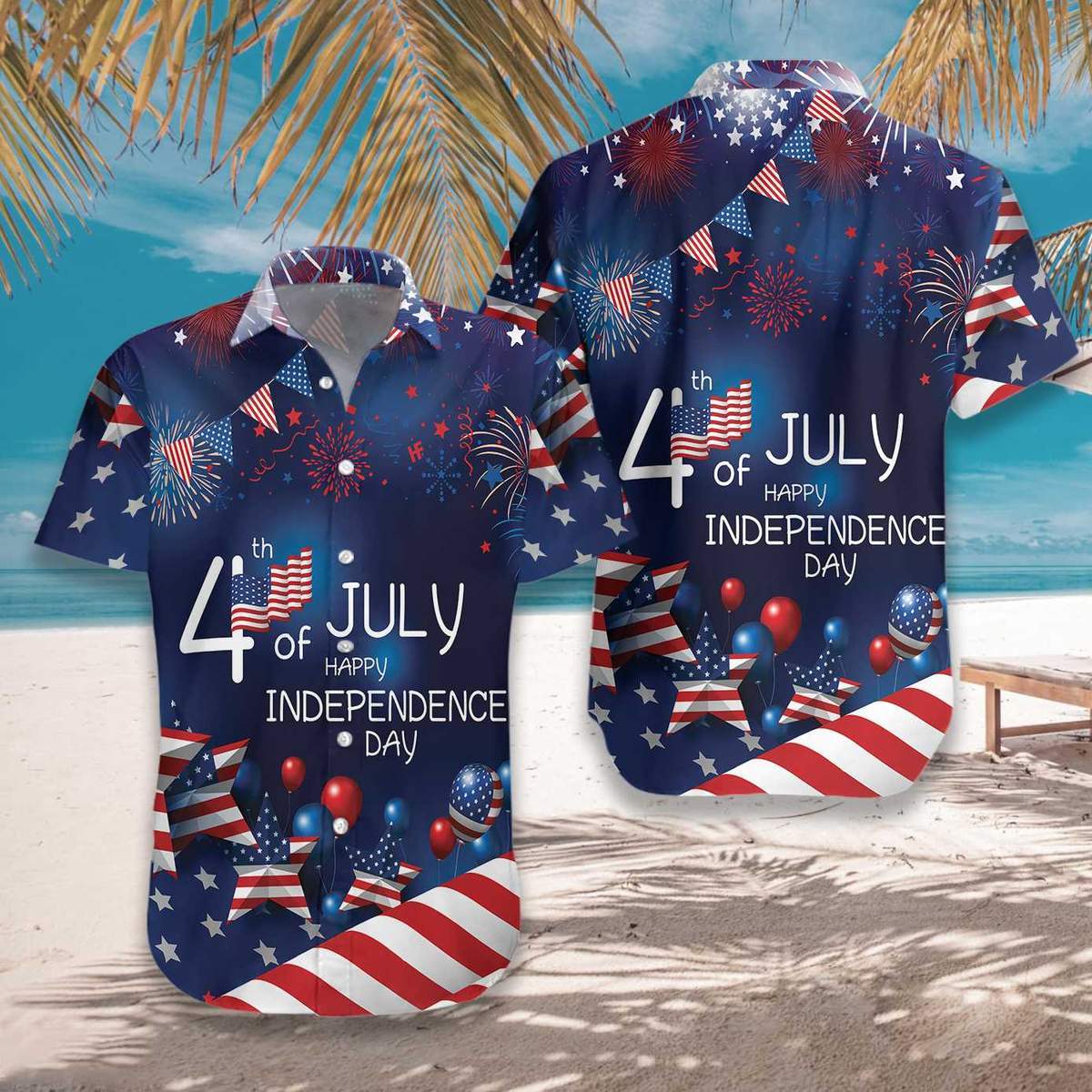 Apayprint July Us Independence Day Flag Hawaii Shirt Ha104497