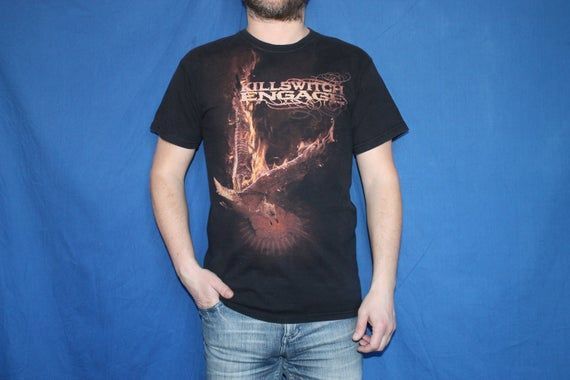 2000S Killswitch Engage Shirt American Metal Band Shirt Metalcore Men S Shirt