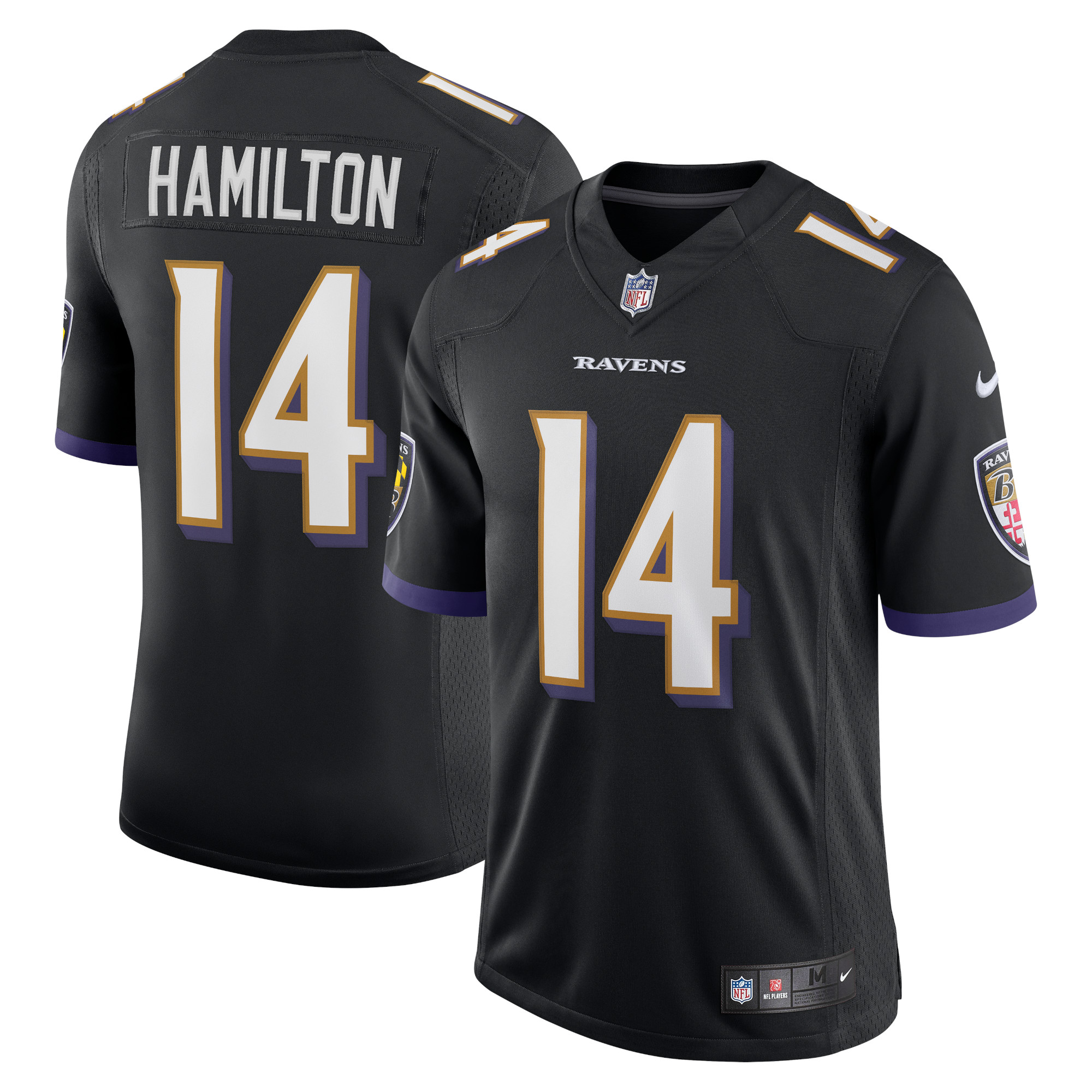 Men’s Baltimore Ravens Kyle Hamilton Black Vapor Limited Jersey