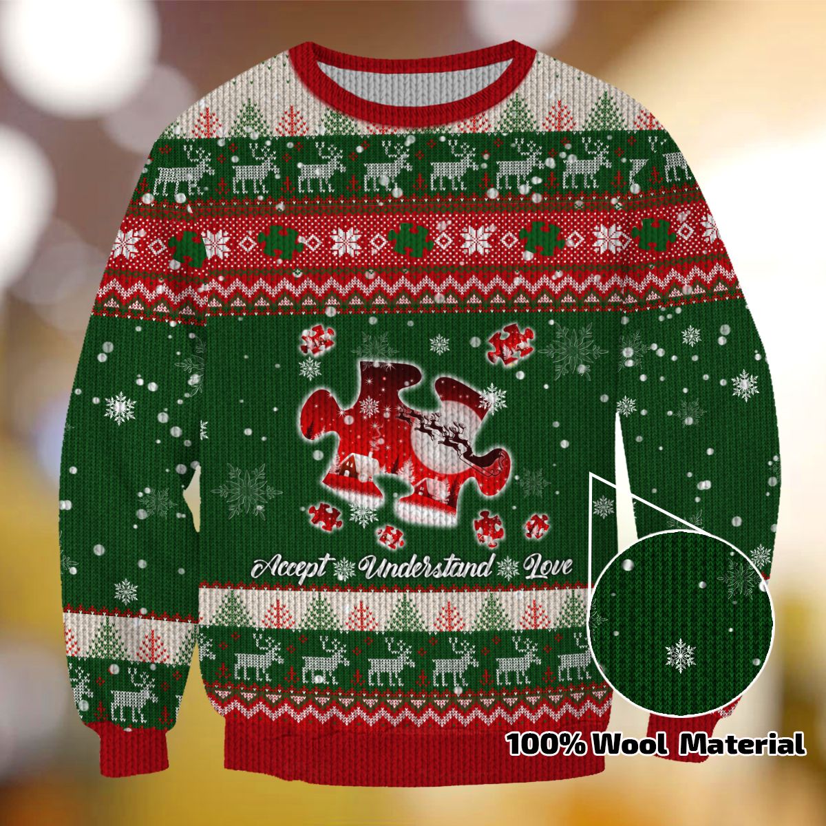 Autism Ugly Christmas TH04 Sweater