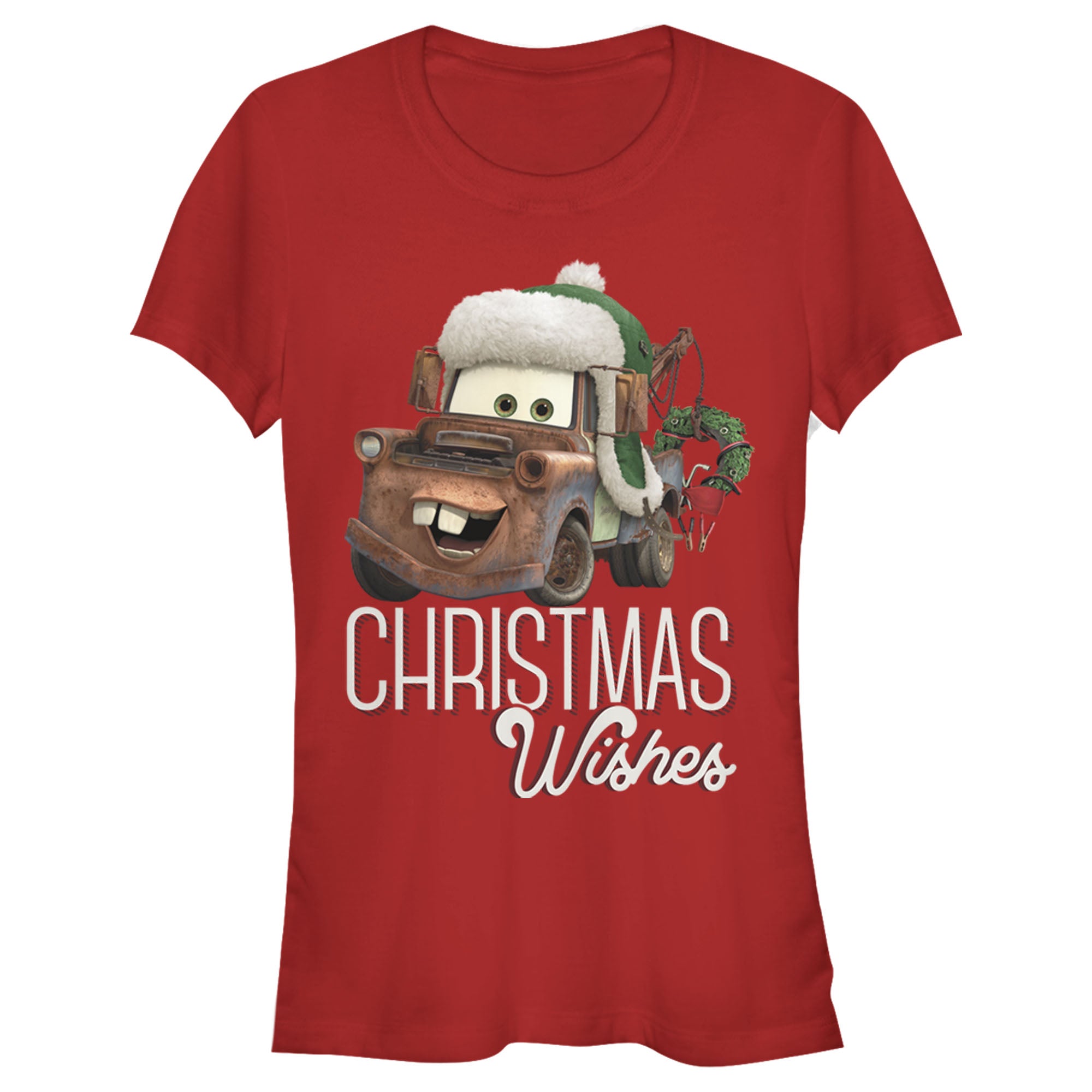 Cars Junior’S Merry Christmas Mater  T-Shirt