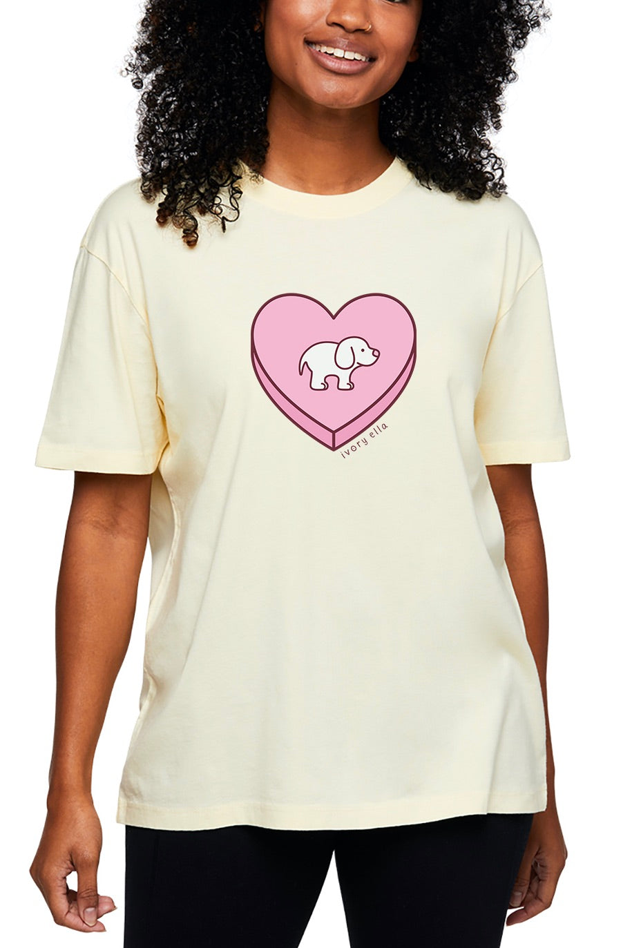 Candy Heart Dog T-Shirt