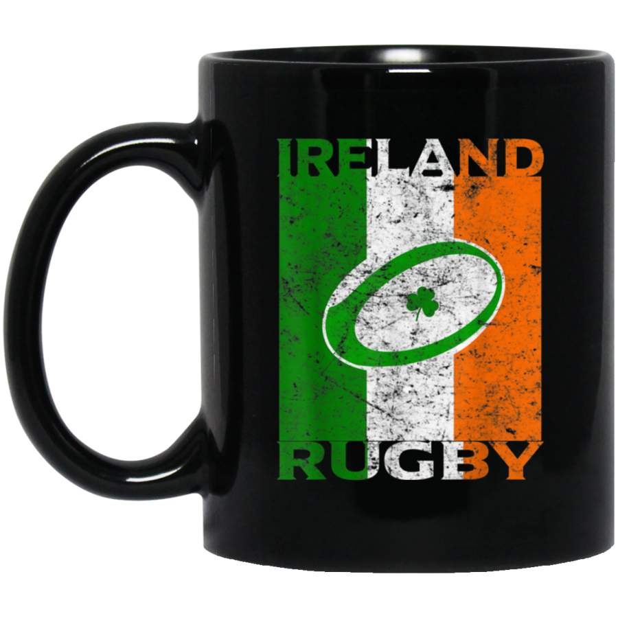 Irish Rugby Mug Ireland Flag Mug Vintage Heritage Gift