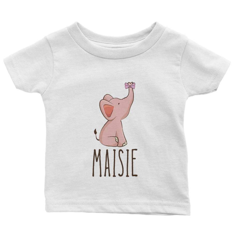 Baby Elephant Pink – Personalized Children’s T-Shirt